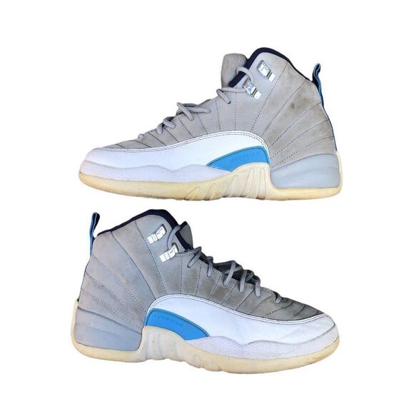 RARE 2016 Air Jordan 12 Retro Grey University Blue Size 6.5 - Picture 3 of 16